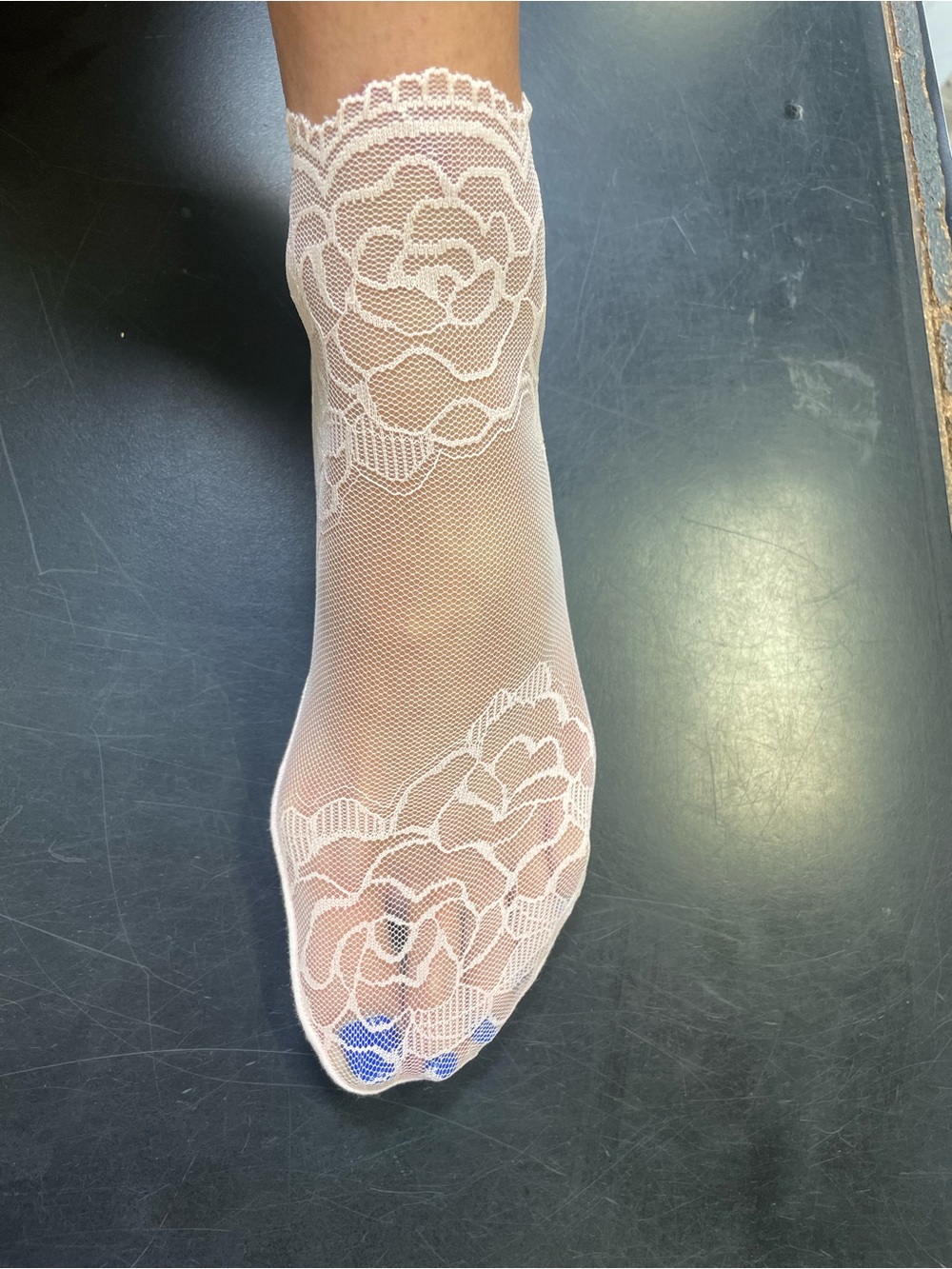 Lace Floral Ankle Socks - 5 prs women’s size 5-7 girls size 3-6 - Picture 2 of 5